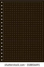 Sheet of paper grid notebook in graph style. Template plotting paper background similar to paper. Eps10 vector illustration