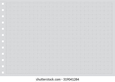 Sheet of paper grid notebook in graph style. Template plotting paper background similar to paper. Eps10 vector illustration