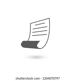 Sheet of paper icon.