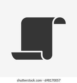Sheet of paper icon illustration isolated vector sign symbol
