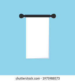 Sheet of paper with the letter a, vector round monochrome icon, flat style. Vector illustration