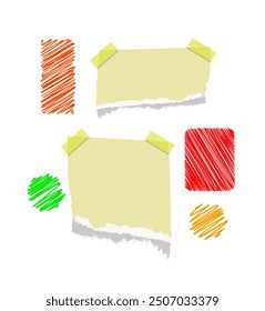 sheet paper , notebook, scrible scrapbook crayon, doodle draw