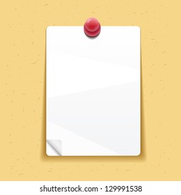 sheet of paper on the wall
