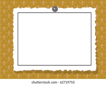 sheet of paper on the wall