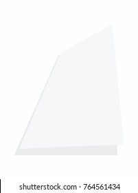 Sheet of paper on a white background