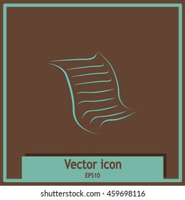  Sheet of paper and pen icon
