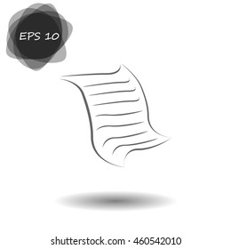  Sheet of paper and pen icon