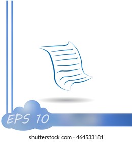  Sheet of paper and pen icon