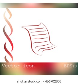  Sheet of paper and pen icon