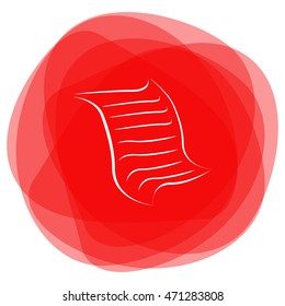  Sheet of paper and pen icon