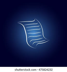  Sheet of paper and pen icon