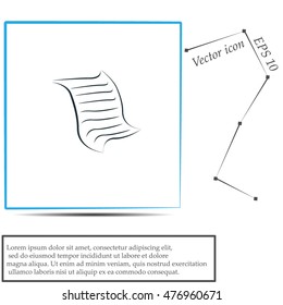  Sheet of paper and pen icon