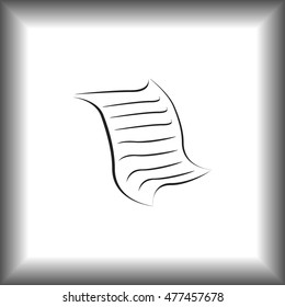  Sheet of paper and pen icon