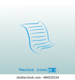  Sheet of paper and pen icon