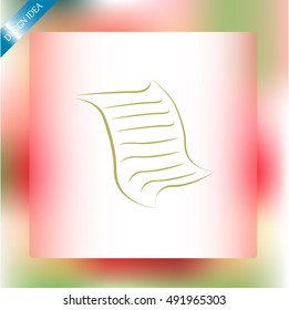  Sheet of paper and pen icon