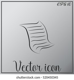  Sheet of paper and pen icon