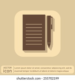 sheet of paper and pen. list