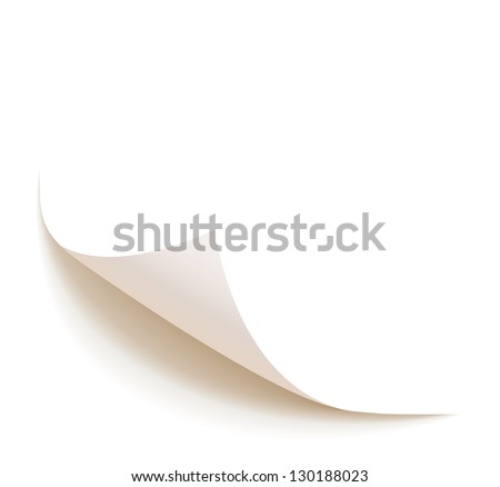 Sheet of paper. Vector illustration