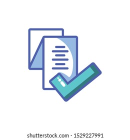 sheet of paper in white background vector illustration design