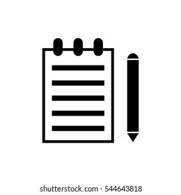 Sheet with pen icon vector illustration graphic design