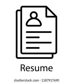 A sheet with person’s picture representing it is a curriculum vitae of a candidate