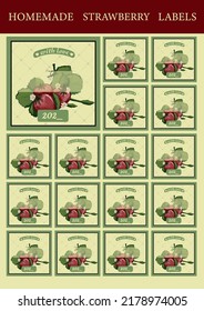 Sheet for printing labels for tomato. Tomato fruits. Bank sticker. Home cooking template.