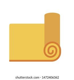 sheet roll glyph flat vector icon