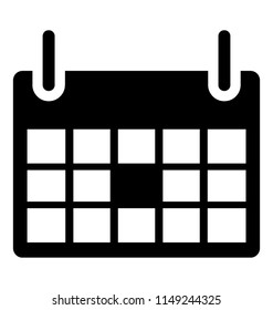 
A sheet with small boxes depicting calendar 
