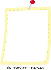 sheet, sticker, vector illustration