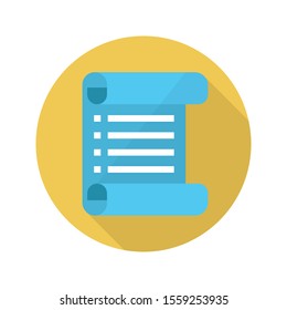 sheet vector flat colour icon 