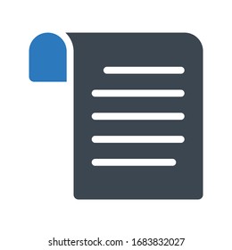 sheet vector glyph color icon 