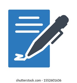 sheet vector glyph colour icon 
