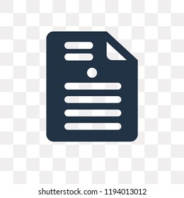 Sheet vector icon isolated on transparent background, Sheet transparency concept can be used web and mobile