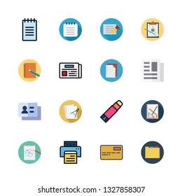 sheet vector icon set