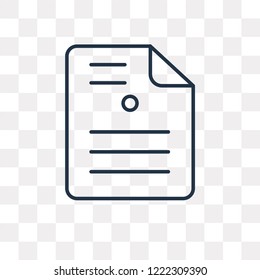 Sheet vector outline icon isolated on transparent background, high quality linear Sheet transparency concept can be used web and mobile