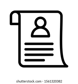 sheet vector thin line icon 
