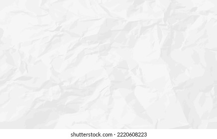 a sheet of white crumpled paper. vector background