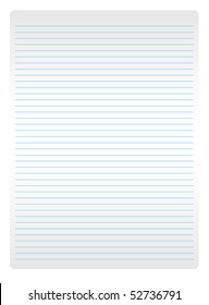 sheet of white leaf paper