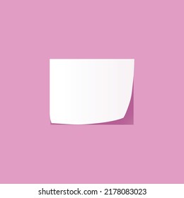 una hoja de papel blanco con una sombra tenue sobre la pared