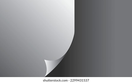  weißes Papier auf dunklem Hintergrund. Vektorgrafik