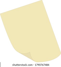 hoja de papel amarillo para el icono de escritura