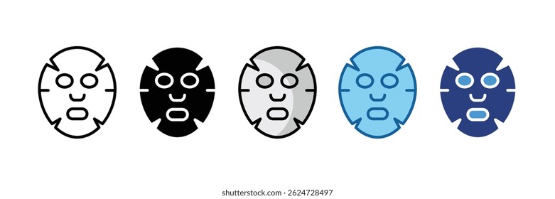 Elemento de icono de máscara de hoja para diseño