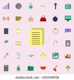 sheets icon. color web icons universal set for web and mobile