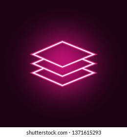 sheets icon. Elements of Web in neon style icons. Simple icon for websites, web design, mobile app, info graphics