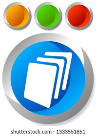 Sheets icon, Sheets of paper or other material