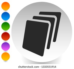 Sheets icon, Sheets of paper or other material