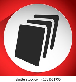 Sheets icon, Sheets of paper or other material