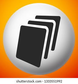 Sheets icon, Sheets of paper or other material