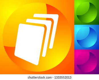 Sheets icon, Sheets of paper or other material