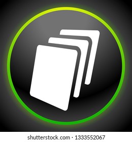 Sheets icon, Sheets of paper or other material